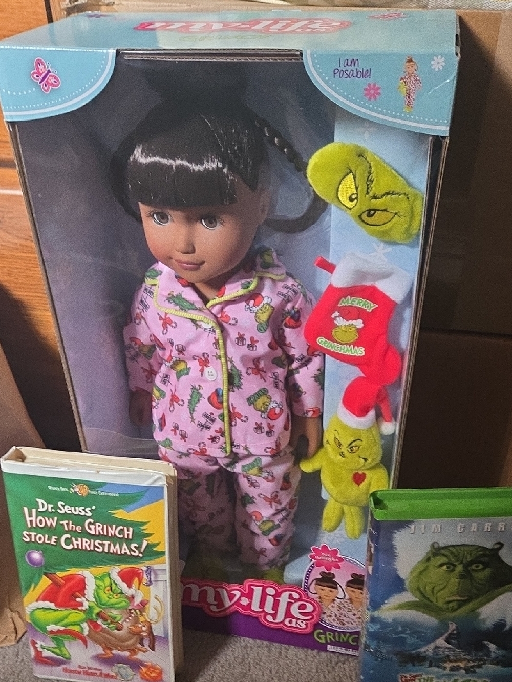 Grinch Doll in Pink Pajamas - Licensed Kids Toy With Grinch Movies